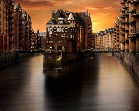 Hamburg Wasserschloss Speicherstadt – Architekturfotografie