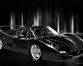 Ferrari F50 black background